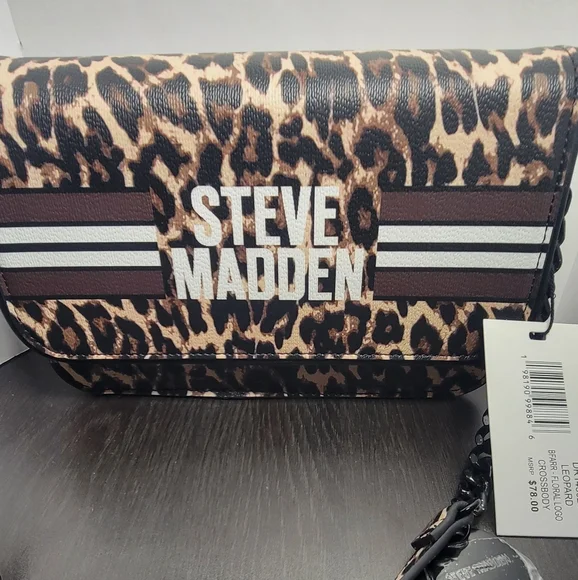Steve Madden Women's Leopard Print Crossbody Bag - Picture 7 of 8